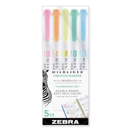 ZEBRA PEN Zebra Pen ZEB78105 Mildliner Double Ended Highlighter; Assorted Color 78105